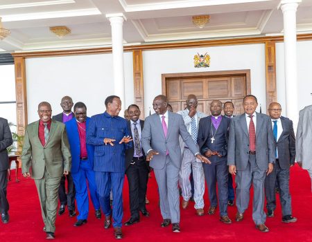 President Ruto hosting Evangelical and Pentecostal leaders in Statehouse Nairobi