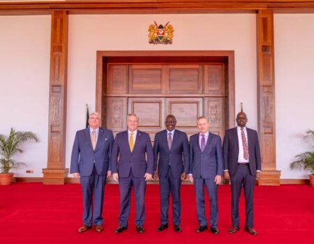 President Ruto meets US lawmakers in statehouse Nairobi