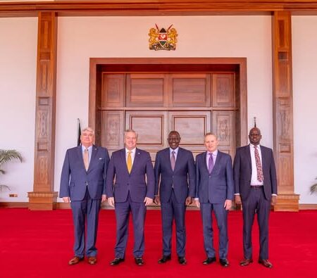 President Ruto meets US lawmakers in statehouse Nairobi