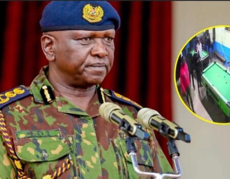 Photo of inspector general national police service mr. douglas Kanja