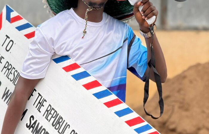 Biez Kavuru walking to Nairobi from Kitui to meet president Ruto