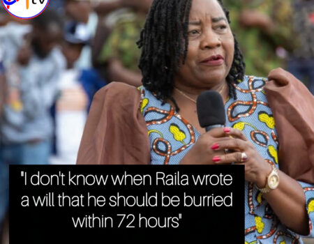 Ida Odinga dismisses Raila's 72 hours burrial will