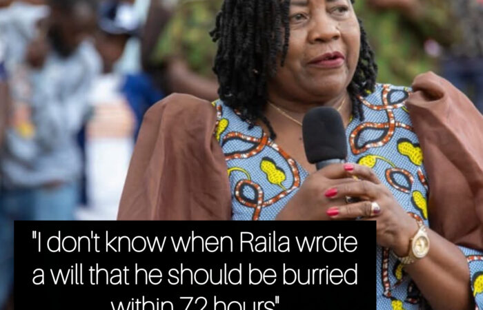 Ida Odinga dismisses Raila's 72 hours burrial will