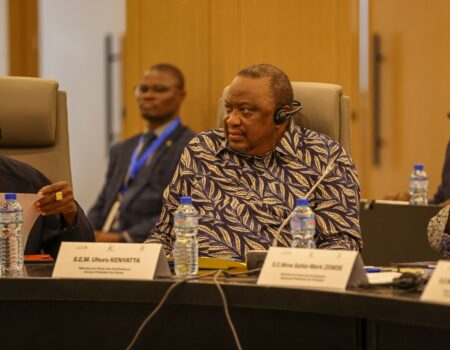 Fourth President of the Republic of Kenya H.E Uhuru Muigai Kenyatta